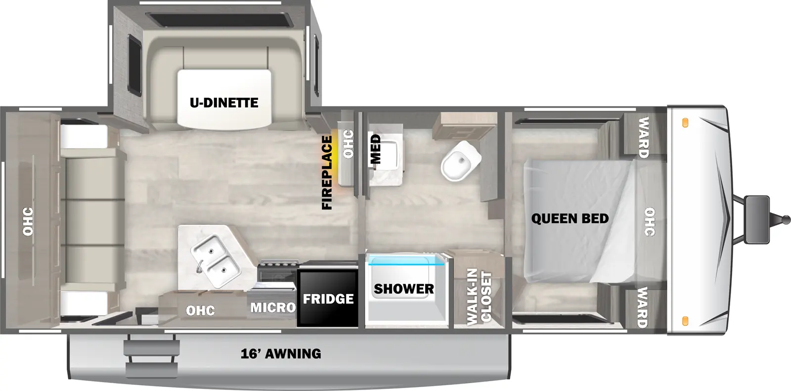 Evo West 2410RLX Floorplan